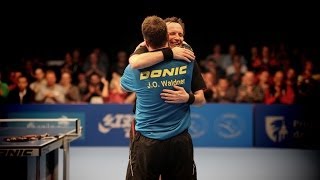 ITTF Legends Tour Highlights JanOve Waldner Vs Jean Michel Saive FINAL [upl. by Enerak]