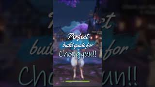 Short and simple CHONGYUN build guide Genshin Impact [upl. by Emelina812]