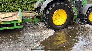 Coastal erosion and flooding in Norfolk at Christmas coast river flood norfolk 4k [upl. by Viridi]