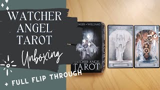 The Watcher Angel Tarot by Michelle Belanger Unboxing  Full Flip Through [upl. by Lucinda]