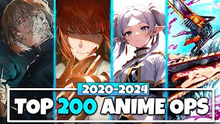 Top 200 Anime Openings 20202024 Winter Party Rank [upl. by Ayekram]