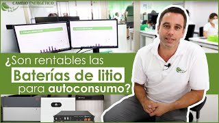 ¿Es rentable instalar BATERÍAS DE LITIO en una instalación de AUTOCONSUMO con placas solares [upl. by Ariik]