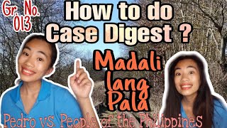 HOW TO DO CASE DIGEST  Easy Way to Write a CaseMentor Mommy March 22 2021 [upl. by Avehsile]