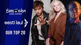 🇪🇪 Eesti Laul 2024 Estonia  OUR TOP 20  Eurovision 2024 [upl. by Gainor]