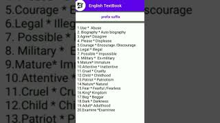 Prefix and suffix example example englishashoka prefix suffix grammar englishgrammar [upl. by Demb214]