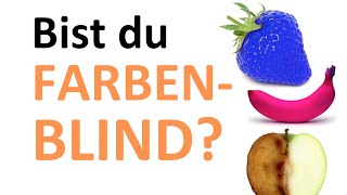 Kurzer SehTest Bist du farbenblind Farbenblindheit test [upl. by Layod556]