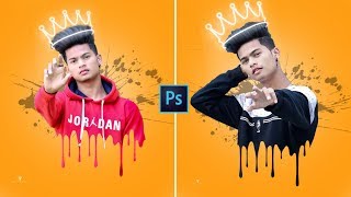 Photoshop DrippIng Effect  Photoshop Editing Tutorial  Photoshop Photo Editing  Amit editz [upl. by Basia]