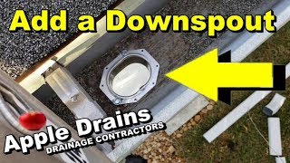 How To Add a Downspout To Your Gutter [upl. by Macdonell]