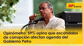 Opinómetro 59 opina que escándalos de corrupción afectan agenda del Gobierno Petro [upl. by Labinnah863]