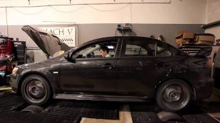 Stock 2011 Mitsubishi Lancer Evo X Dyno Run [upl. by Ylrebmik]