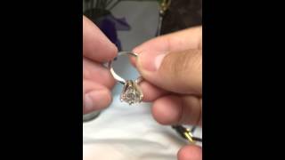 Review 387 ct diamond engagement ring Tiffany setting [upl. by Hope]