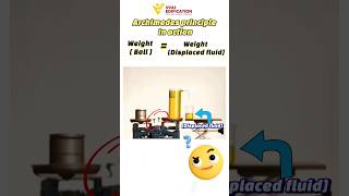 archimedes principles action weight fluid viral shorts trendingshorts vyasedification yt [upl. by Rowland320]