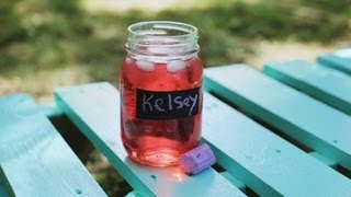 DIY CHALKBOARD LABEL MASON JAR [upl. by Popelka]