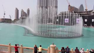 dubai burj khaleefa water show Arabic song [upl. by Fonville853]