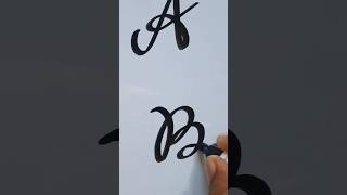 cursive cursivewriting calligraphyhandwriting abcd handwriting art [upl. by Toft265]