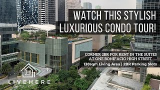 A Luxury Condo for Rent in BGC  The Suites in One Bonifacio High Street [upl. by Rialb]