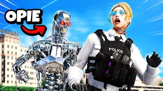 THE TERMINATOR Hunts Down Cops In GTA 5 RP [upl. by Rowland666]