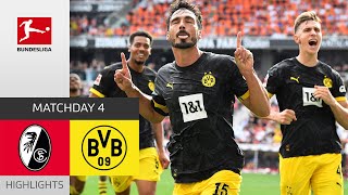 BVB Show Mentality  SC Freiburg  Borussia Dortmund 24  Highlights  MD 4 – Bundesliga 202324 [upl. by Itnahsa24]