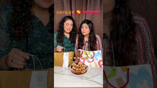 Best Rated Dimsums Swiggy vs Zomato Battle Which food delivery giant will win thakursisters [upl. by Kirima]