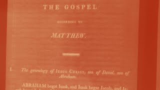 1808 Thomson Septuagint Bible Reading Matthew 12 [upl. by Blanka]