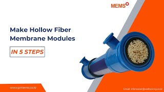 Hollow fiber membrane modules in 5 Steps  MEMS [upl. by Baer]