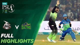 Full Highlights  Lahore Qalandars vs Multan Sultans  Match 17  HBL PSL 7  ML2T [upl. by Octavian351]