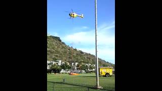 Helicopter filling its bucket with water [upl. by Ennagroeg77]