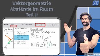 Vektorgeometrie Abstände im Raum berechnen  Teil II [upl. by Asseral]