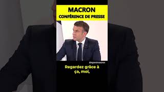 Conférence de presse Macron  cours de théâtre obligatoires [upl. by Adnoek]