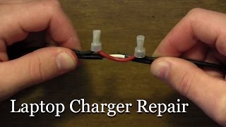 How to Repair a CutChewed Laptop Charger [upl. by Boiney]