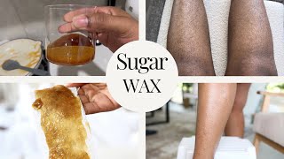 Sugar waxing at home for beginners [upl. by Nallac]