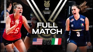 🇺🇸 USA vs 🇮🇹 ITA  Paris 2024 Olympic Qualification Tournament  Full Match  Volleyball [upl. by Poland552]