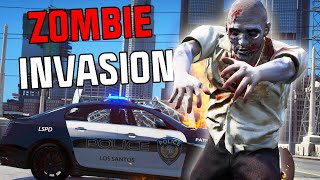 ZOMBIES INVADE THE SERVER  GTA RP [upl. by Aanas]