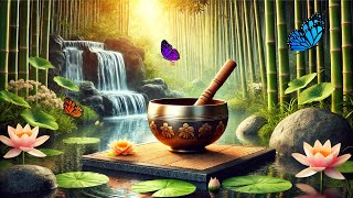 Tibetan Bowls amp Bamboo Water  Tranquil Sounds for Spiritual Awakening amp Deep Serenity [upl. by Mat180]