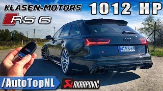 1012HP AUDI RS6 Klasen 330kmh REVIEW POV Test Drive on AUTOBAHN by AutoTopNL [upl. by Kal592]