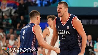 Nikola Jokics tripledouble masterclass secures bronze for Serbia  Paris Olympics  NBC Sports [upl. by Imoin]