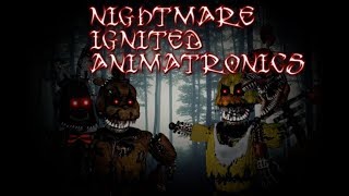 FNAF  Speed Edit Making Nightmare Ignited Animatronics [upl. by Haimes]