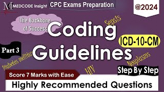 ICD10CM Guideline related questions HIV Sepsis Diabetes mellitus amp Neoplasms for CPC exam Part 3 [upl. by Timms]