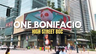 BGCs Crown Jewel ONE BONIFACIO HIGH STREET  Walking Tour 2023  HD  Taguig Philippines [upl. by Higginson]