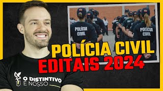 Concursos Polícia Civil Panorama de oportunidades em 2024 PCDF PCSC PCMG PCES PCPA PCRS PCBA [upl. by Nlycaj660]