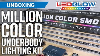 LEDGlow  Unboxing Our Million Color LED Car Underbody Lighting Kit [upl. by Adnohsal795]