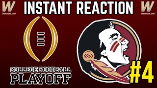 INSTANT REACTION  FSU Ranked 4 in First CFP Poll of 2023  FSU Football  Warchant TV FSU [upl. by Lombardy722]