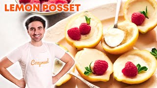 Lemon Posset Recipe 🍋✨ Vibrant Citrus Flavor No Oven Required [upl. by Nlocnil]