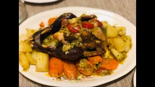 RECETTE DE PINTADE AU FOUR ET PAIN AU THON food youtube recipe love trending [upl. by Ajnos603]