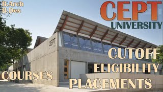 CEPT UNIVERSITY CEPT CUTOFF CEPT UNIVERSITY AHMEDABAD  CEPT EXAM PREPARATION CEPT PLACEMENTS [upl. by Siloam]