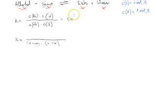 Berechnung von Gleichgewichtszusammensetzungen mit dem Massenwirkungsgesetz [upl. by Harwin]