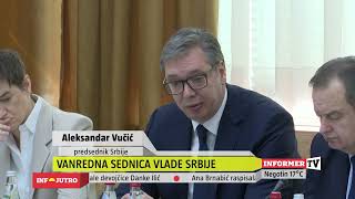 MALA DANKA JE UBIJENA Vučić saopštio TRAGIČNE VESTI na vanrednoj sednici Vlade [upl. by Herrle149]