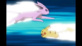 Pikachu vs Psiana  Pokémon Battle Frontier [upl. by Akeenat]