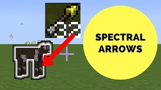 Minecraft 110  How to make spectral arrows  Minecraft tutorials 6 [upl. by Carmine785]