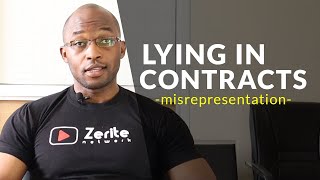 How misrepresentation works in CONTRACTS [upl. by Sennahoj267]